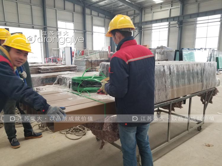 天津仿古候車亭發(fā)貨圖一